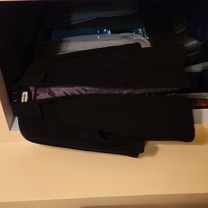 Women's Black wool coat.